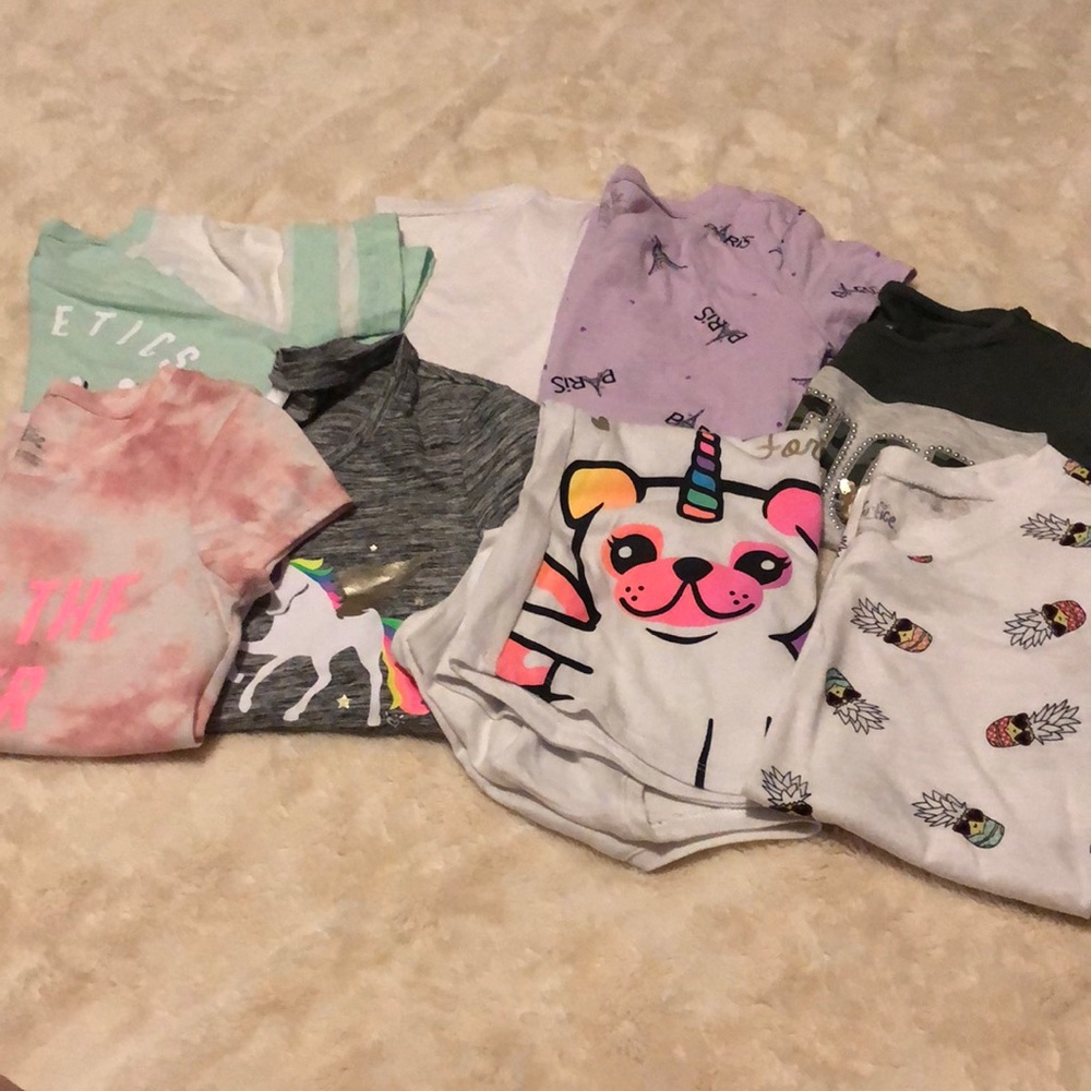 JUSTICE tee bundle size 8